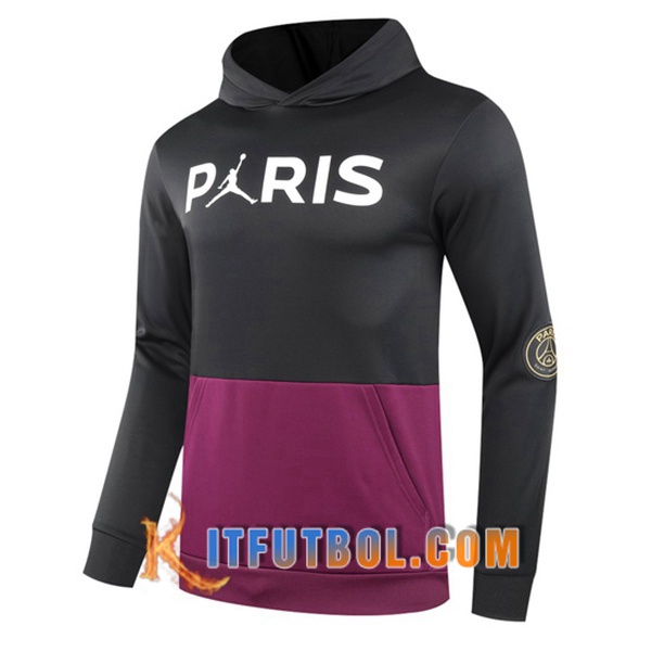 Nueva Sudadera Con Capucha Jordan PSG Negro/Violet 20/21