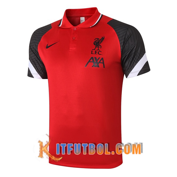 Nueva Polo Futbol FC Liverpool Roja/Negro 20/21