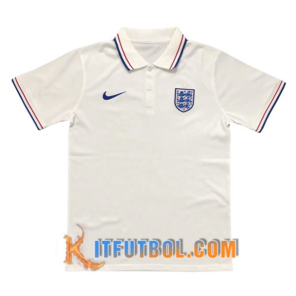 Nueva Polo Futbol Inglaterra Blanco 20/21