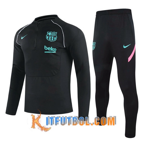 Nueva Chandal Futbol + Pantalones FC Barcelona Negro 20/21