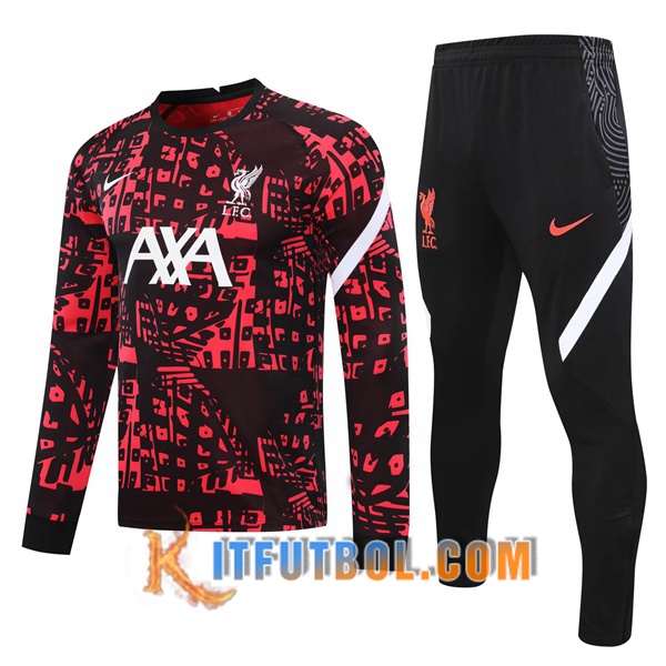 Nueva Chandal Futbol + Pantalones FC Liverpool Negro/Roja 20/21