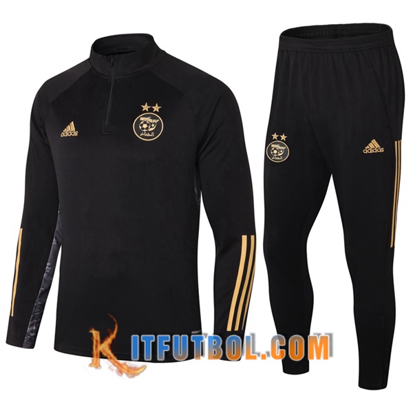 Nueva Chandal Futbol + Pantalones Argelia Negro 20/21