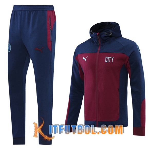 Nueva Chandal Futbol - Chaqueta con capucha + Pantalones Manchester City Violet 20/21