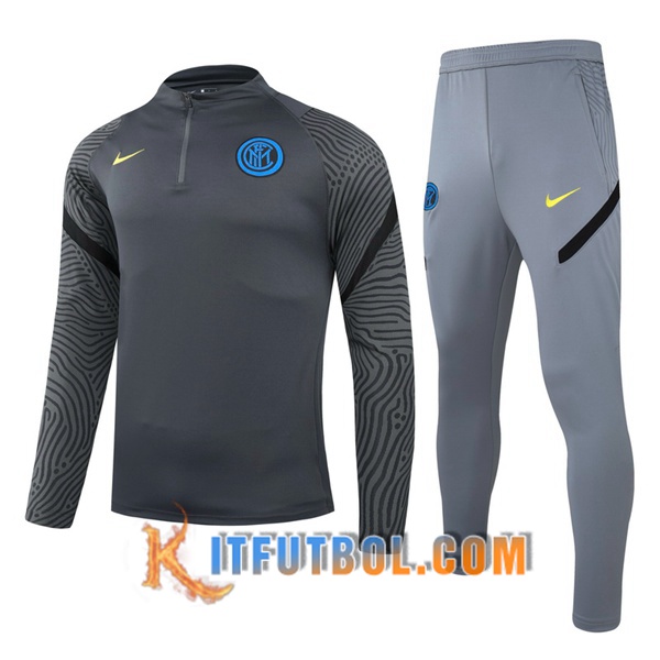 Nueva Chandal Futbol + Pantalones Inter Milan Ninos Gris 20/21