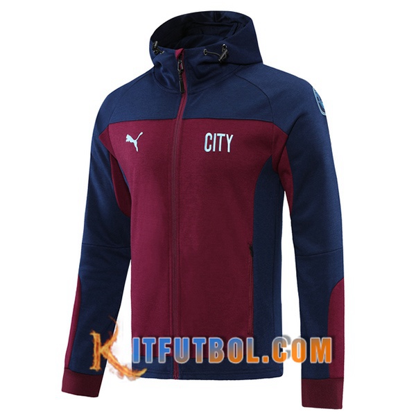Nueva Chaqueta Con Capucha Manchester City Violet 20/21