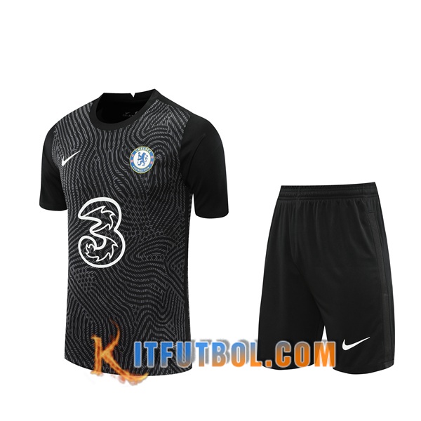 Camiseta Futbol FC Chelsea Portero Negro 20/21
