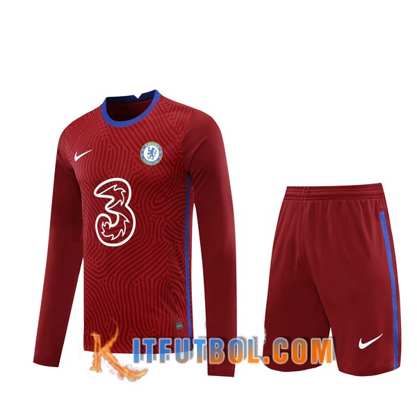 Camiseta Futbol FC Chelsea Portero Violet Manga Larga 20/21