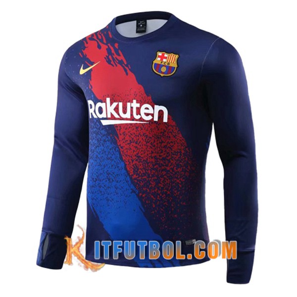 Nueva Entrenamiento Sudadera FC Barcelona Azul Roja 19/20