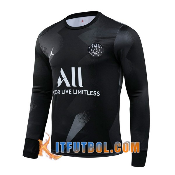 Nueva Entrenamiento Sudadera Pairis PSG Jordan Negro 19/20