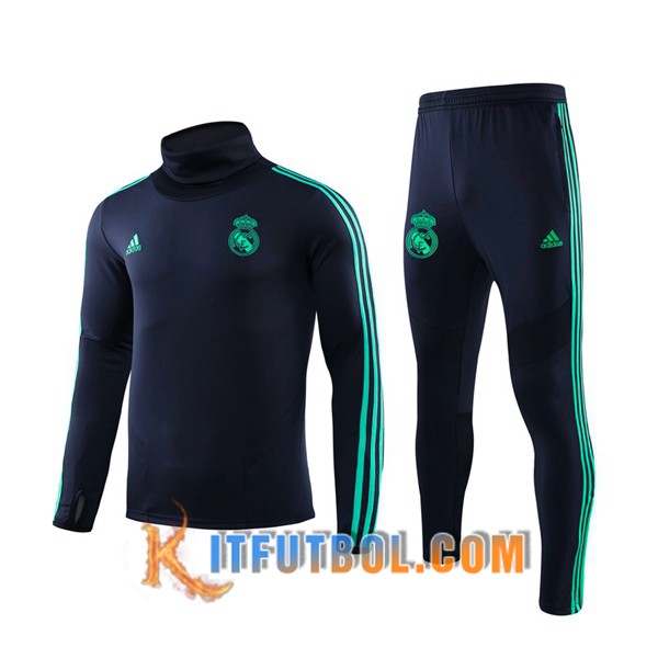 Nueva Chandal Futbol + Pantalones Real Madrid Cian Cuello Alto 19/20