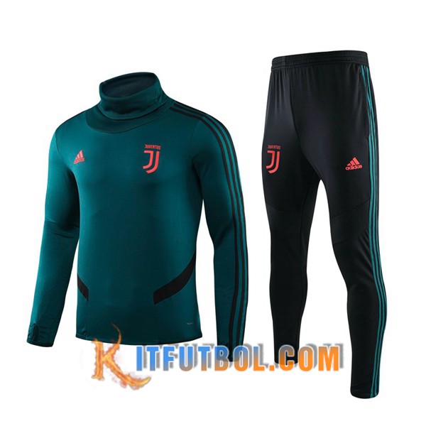 Nueva Chandal Futbol + Pantalones Juventus Verde Cuello Alto 19/20
