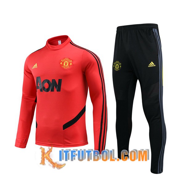 Nueva Chandal Futbol + Pantalones Manchester United Roja 19/20