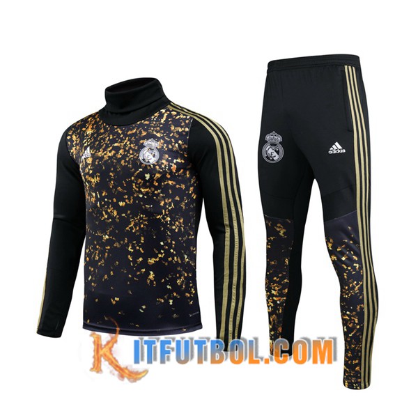 Nueva Chandal Futbol + Pantalones Real Madrid Adidas × EA Sports FIFA 20 Negro Cuello Alto 19/20