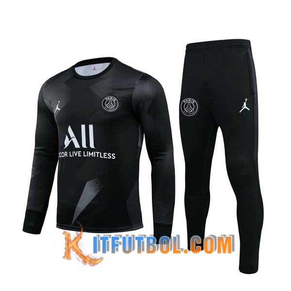 Nueva Chandal Futbol + Pantalones Pairis PSG Jordan Negro 19/20