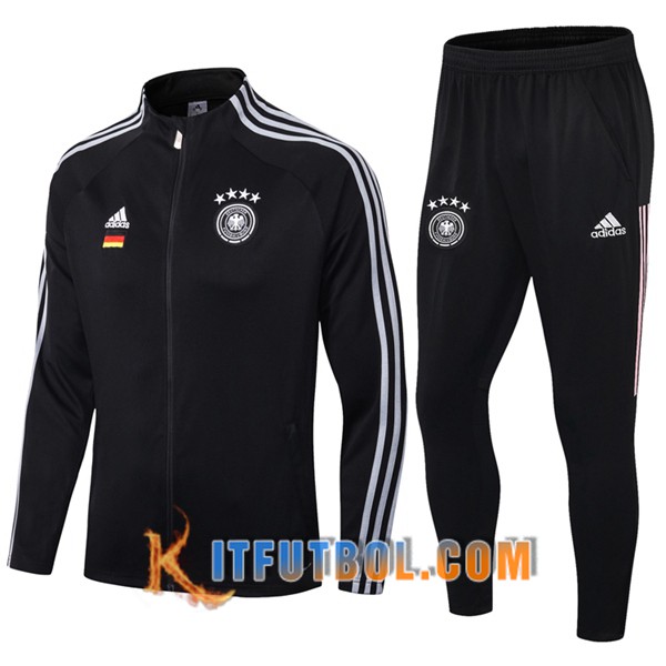 Nueva Chandal Futbol - Chaqueta + Pantalones Alemania Negro 19/20