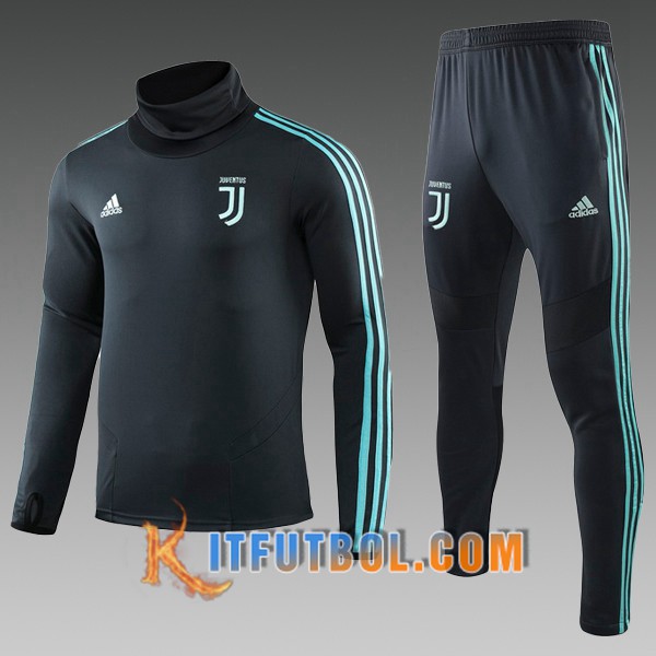 Juventus Ninos Training Tracksuit + Pantalones Cian Cuello Alto 2019/2020