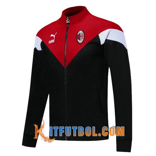 Nueva Chaqueta Futbol AC Milan Negro Roja 19/20