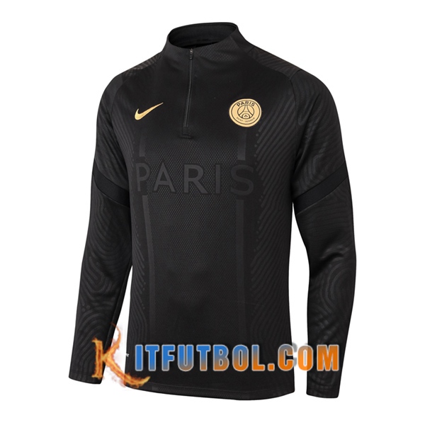 Nueva Entrenamiento Sudadera Pairis PSG Negro 20/21