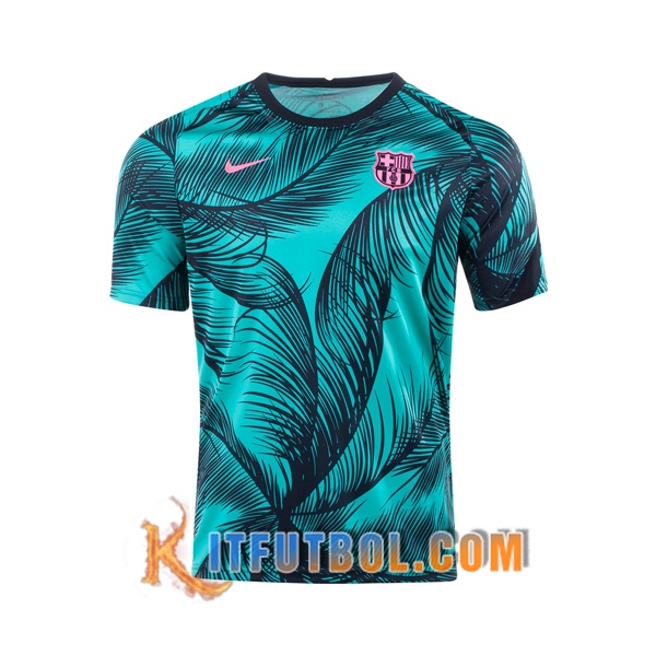 Camisetas de entrenamiento FC Barcelona Verde 20/21