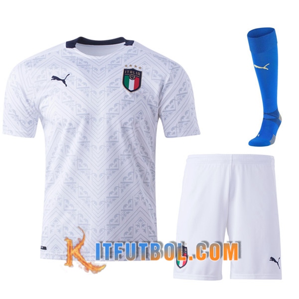 Traje Camisetas Futbol Italia Segunda (Cortos+Calcetines) 20/21