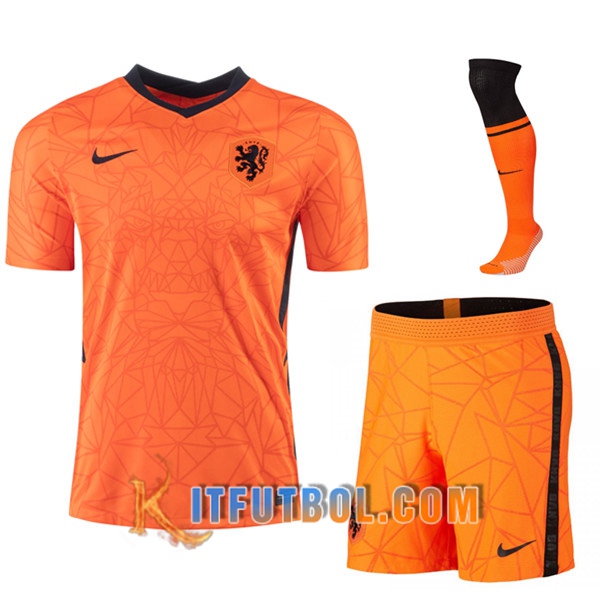 Traje Camisetas Futbol Países Bajos Primera (Cortos+Calcetines) 20/21