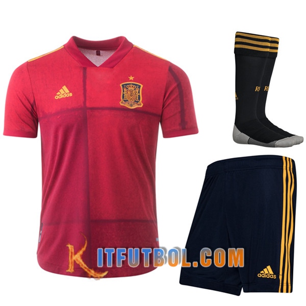 Traje Camisetas Futbol España Primera (Cortos+Calcetines) 20/21