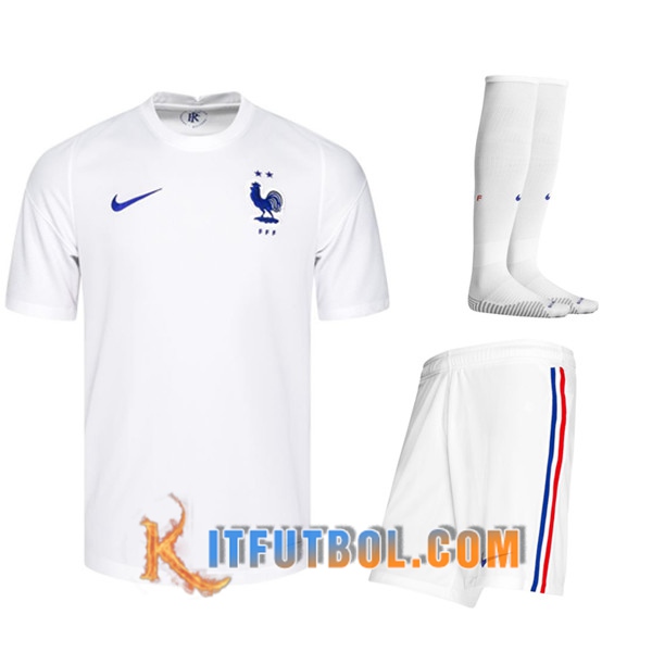 Traje Camisetas Futbol Francia Segunda (Cortos+Calcetines) 20/21
