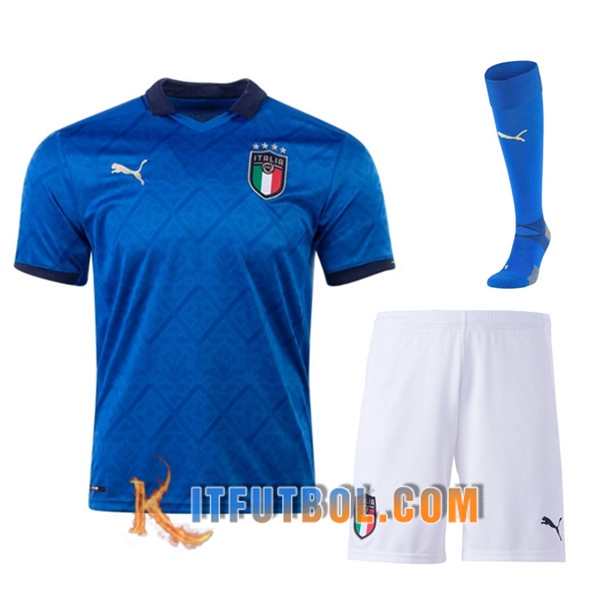 Traje Camisetas Futbol Italia Primera (Cortos+Calcetines) 20/21