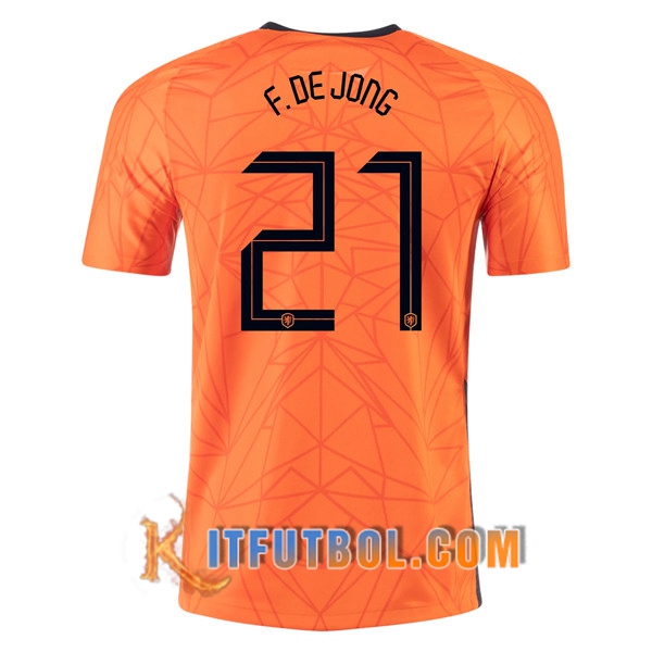 Camisetas Futbol Países Bajos (F.DE JONG 21) Primera 20/21