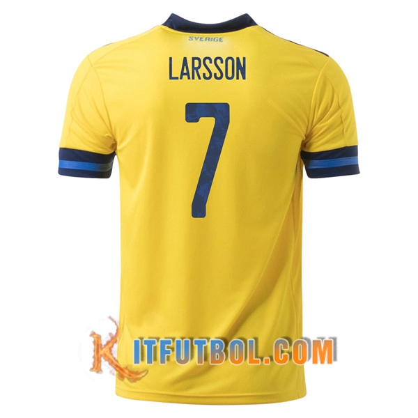 Camisetas Futbol Suecia (LARSSON 7) Primera 20/21