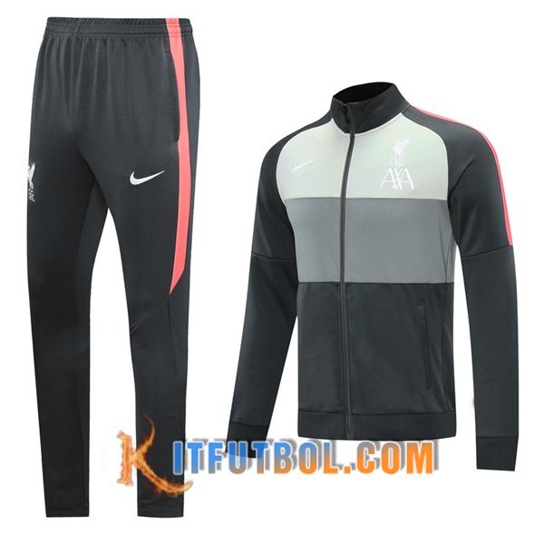Nueva Chandal Futbol - Chaqueta + Pantalones FC Liverpool Gris 20/21