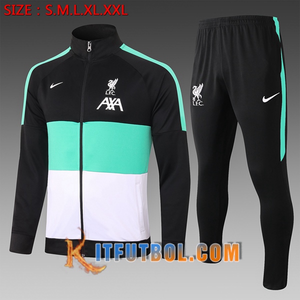 Nueva Chandal Futbol FC Liverpool Ninos Negro 20/21