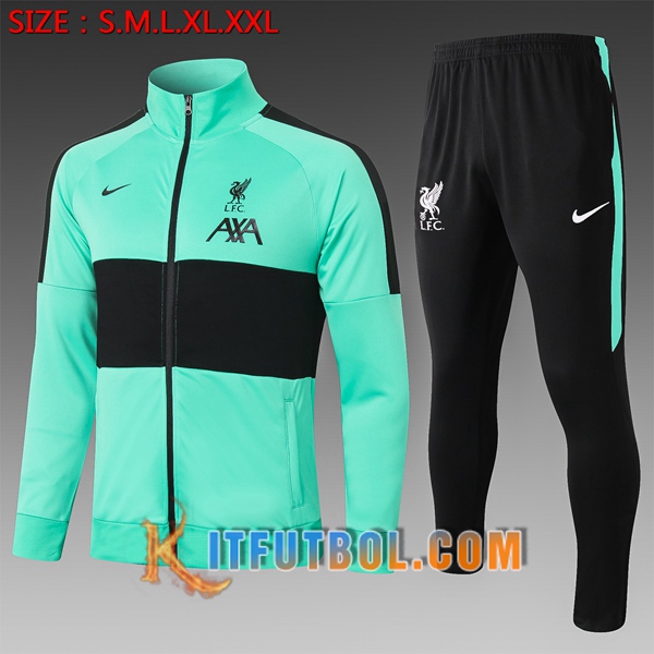 Nueva Chandal Futbol FC Liverpool Ninos Verde 20/21