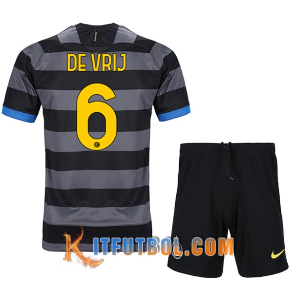Camisetas Futbol Inter Milan (DE VRIJ 6) Ninos Tercera 20/21