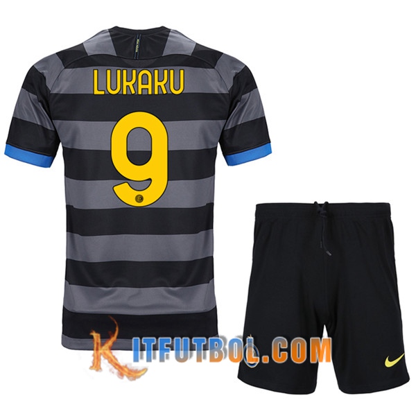 Camisetas Futbol Inter Milan (LUKAKU 9) Ninos Tercera 20/21