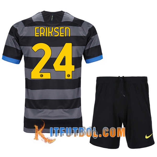 Camisetas Futbol Inter Milan (ERIKSEN 24) Ninos Tercera 20/21
