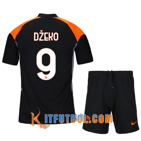 Camisetas Futbol AS Roma (DZEKO 9) Ninos Tercera 20/21
