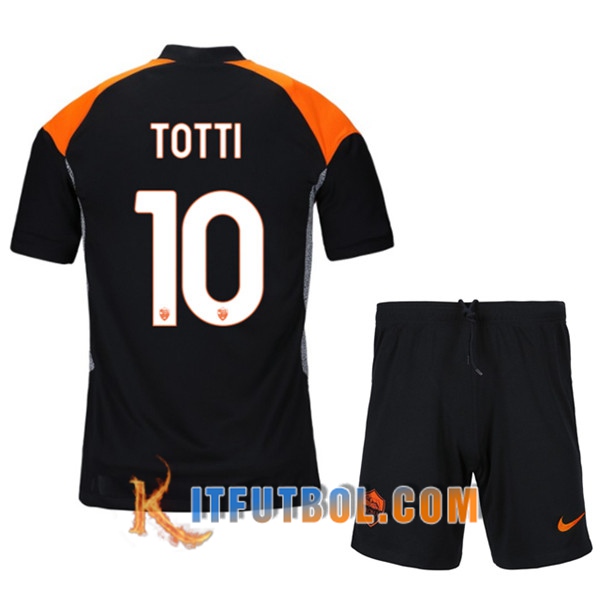 Camisetas Futbol AS Roma (TOTTI 10) Ninos Tercera 20/21