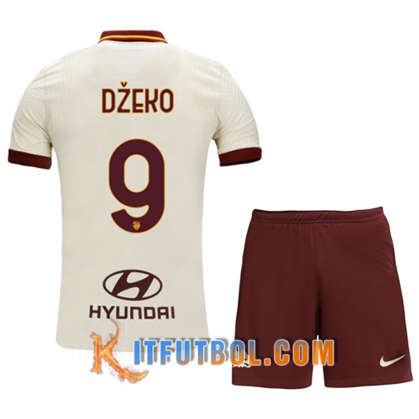 Camisetas Futbol AS Roma (DZEKO 9) Ninos Segunda 20/21