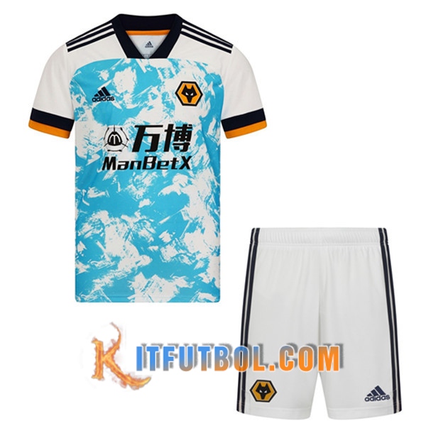 Camisetas Futbol Wolves Ninos Segunda 20/21