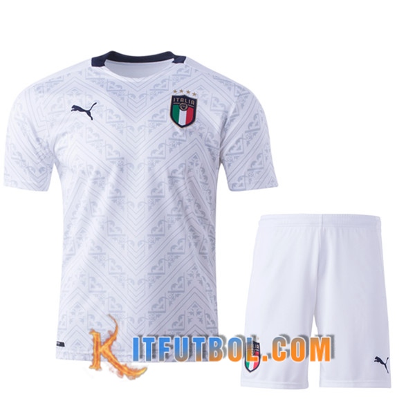 Nueva Camisetas Futbol Italia Ninos Segunda UEFA Euro 2020