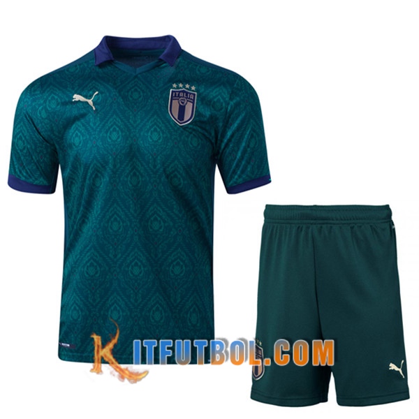 Nueva Camisetas Futbol Italia Ninos Tercera UEFA Euro 2020