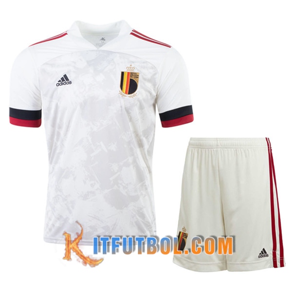 Nueva Camisetas Futbol Belgica Ninos Segunda UEFA Euro 2020