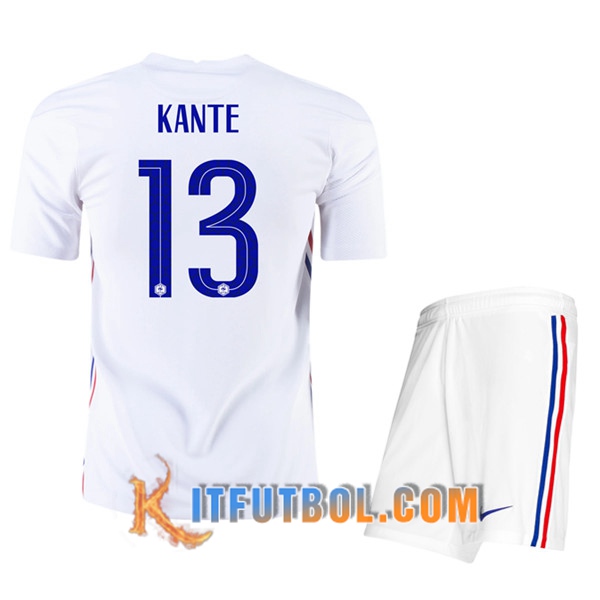 Camisetas Futbol UEFA Euro 2020 Francia (Kante 13) Ninos Segunda