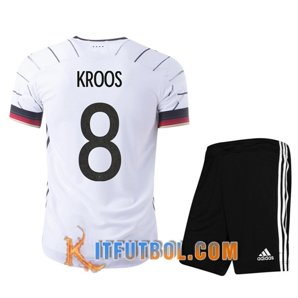 Camisetas Futbol UEFA Euro 2020 Alemania (Kroos 8) Ninos Primera