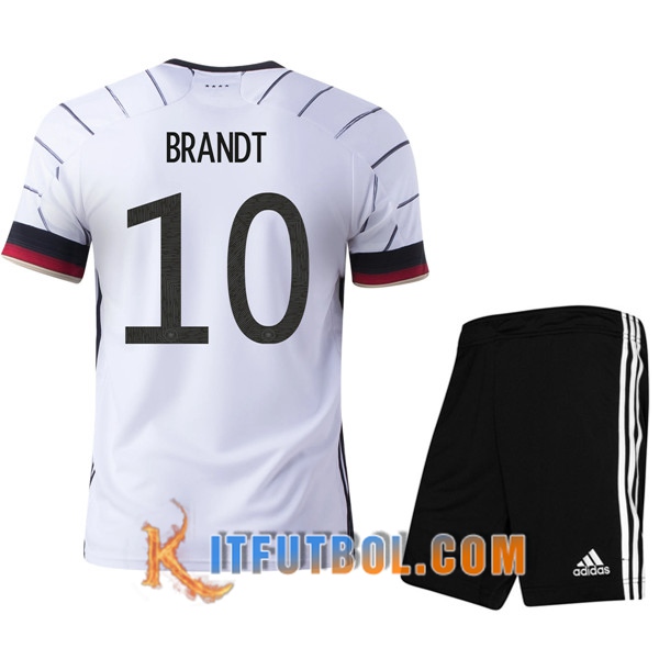 Camisetas Futbol UEFA Euro 2020 Alemania (Brandt 10) Ninos Primera
