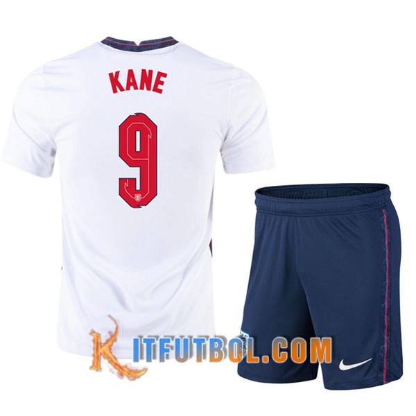 Camisetas Futbol UEFA Euro 2020 Inglaterra (Kane 9) Ninos Primera