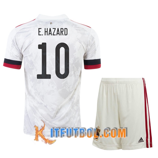 Camisetas Futbol UEFA Euro 2020 Belgica (E.Hazaro 10) Ninos Segunda