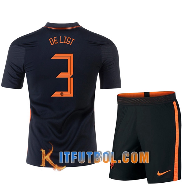 Camisetas Futbol UEFA Euro 2020 Países Bajos (DE LIGT 3) Ninos Segunda