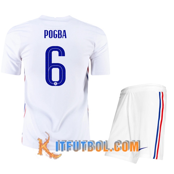 Camisetas Futbol UEFA Euro 2020 Francia (Pogba 6) Ninos Segunda